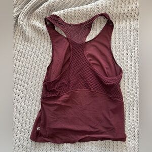 Lululemon Run: Back On Track Tank, size 4